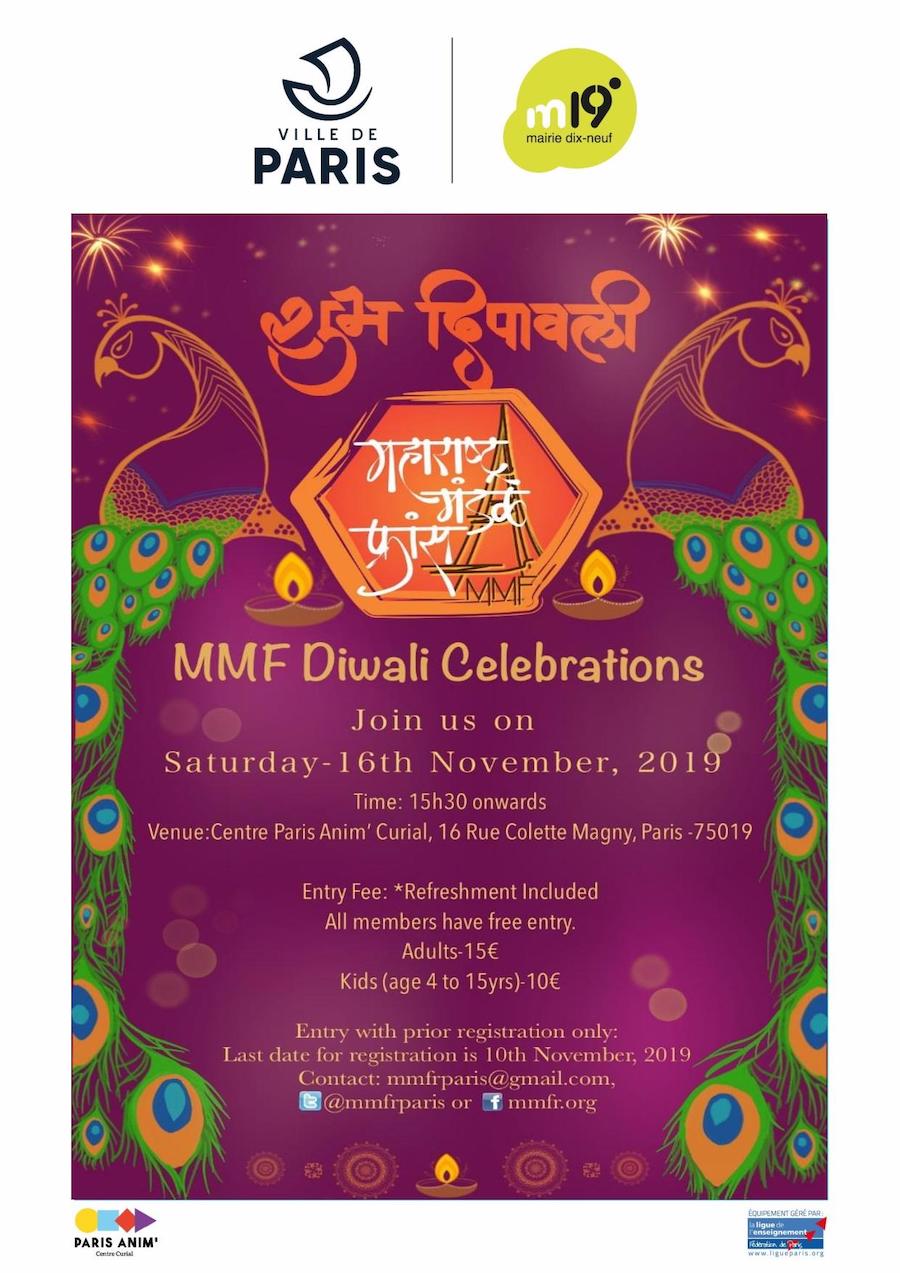 Maharashtra Mandal France MMFR Diwali Celebrations 2019
